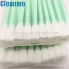 Cleanroom Swab Limpieza industrial Esteril Polyester Head Gun Cleaner Swabs y Good Solvent Liquid